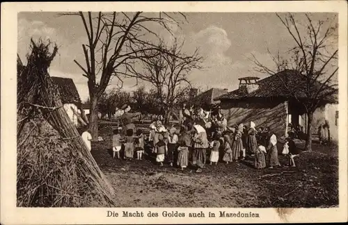 Ak Mazedonien, Die Macht des Goldes, Personen in Trachten