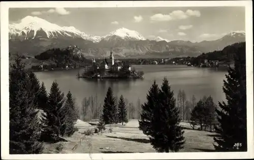 Ak Letovisce Bled Veldes Slowenien, Karawanken, Insel, Gebirge