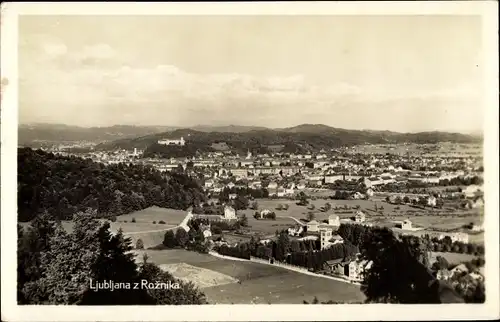 Ak Ljubljana Laibach Slowenien, Roznika, Blick auf den Ort