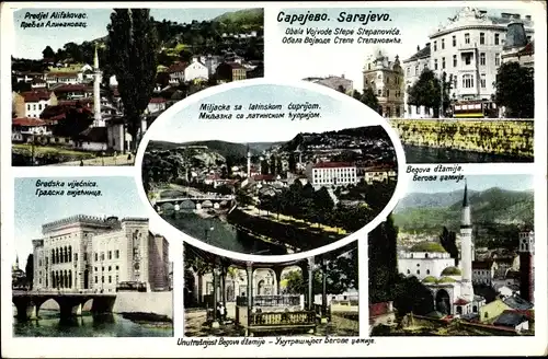 Ak Sarajevo Bosnien Herzegowina, Stadtansichten