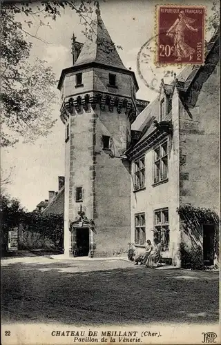 Ak Meillant Cher, Le Chateau, Pavillon de la Venerie