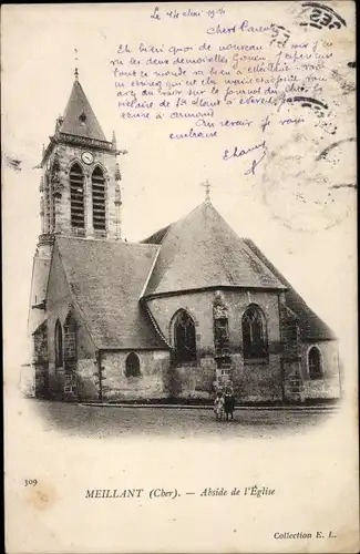 Ak Meillant Cher, Abside de l'Eglise