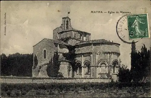 Ak Matha Charente Maritime, Eglise de Marestay