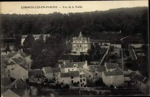 Ak Cormeilles en Parisis Val d'Oise, Vue de la Vallee