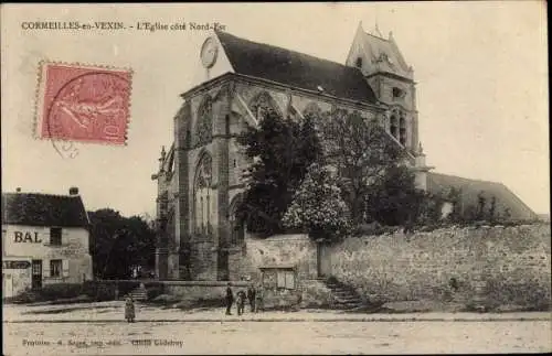 Ak Cormeilles en Vexin Val d´Oise, L'Eglise