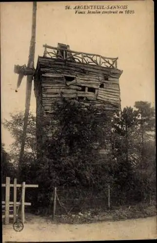 Ak Argenteuil Sannois Val d’Oise, Vieux Moulin construit en 1625