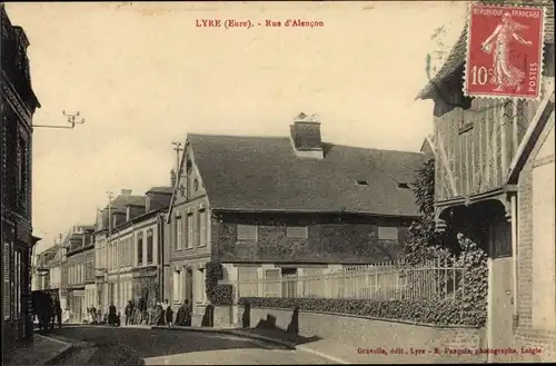 Ak Lyre Eure, Rue d'Alencon