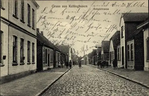 Ak Kellinghusen in Schleswig Holstein, Schulstraße