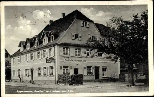 Ak Appenweier in Baden Schwarzwald, Gasthof zum schwarzen Adler, Ernst Kiefer