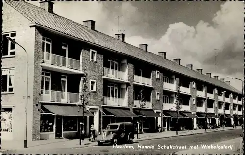 Ak Haarlem Nordholland Niederlande, Hannie Schaftstraat met Winkelgalerij