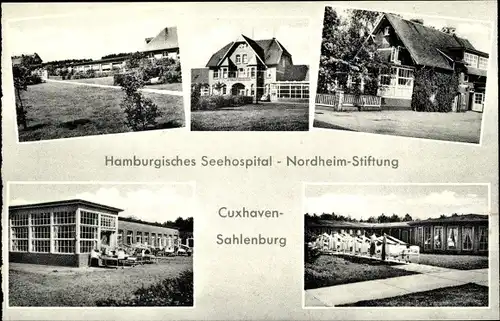 Ak Sahlenburg Cuxhaven in Niedersachsen, Hamburgisches Seehospital, Nordheim Stiftung
