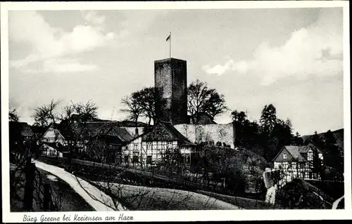 Ak Greene Einbeck am Harz, Burg Greene, Teilansicht vom Ort