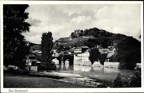 Ak Bad Kreuznach in Rheinland Pfalz, Teilansicht