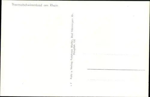 Ak Bad Hönningen am Rhein, Thermalschwimmbad