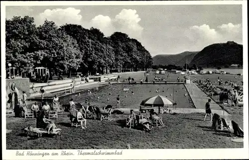 Ak Bad Hönningen am Rhein, Thermalschwimmbad