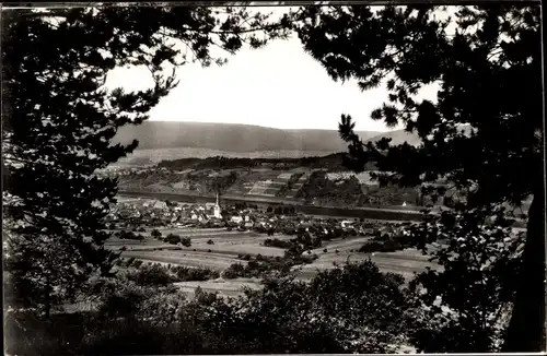 Ak Bürgstadt in Unterfranken, Durchblick zum Ort