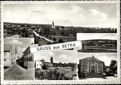 Ak Betra Horb am Neckar, Gesamtansicht, Kirche, Kindergarten, Neubaugebiet, Rathaus, Schule