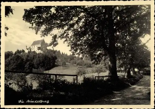 Foto Ak Mindelheim im Unterallgäu, Mindelburg, Panorama