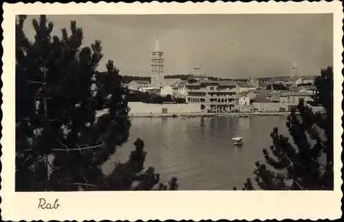 Foto Ak Rab Arbe Kroatien, Blick auf die Stadt