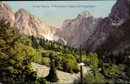 Ak Velika Pisanica Kroatien, Krizki prelaz in Razor pri Kranjskigori
