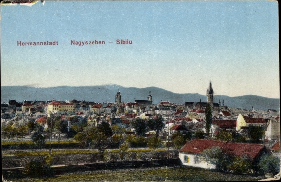 Ak Sibiu Nagyszeben Hermannstadt Rumanien Blick Auf Den Ort Nr 3083062 Oldthing Ansichtskarten Sonstige Europaische Lander