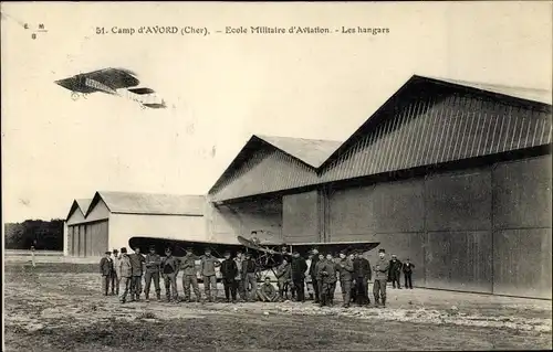 Ak Avord Cher, Camp d'Avord, Ecole Militaire d'Aviation, Les hangars