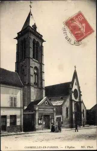 Ak Cormeilles en Parisis Val d'Oise, L'Eglise