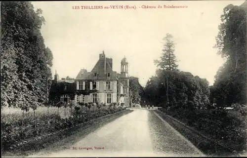 Ak Les Thilliers en Vexin Eure, Chateau du Boisdenemetz