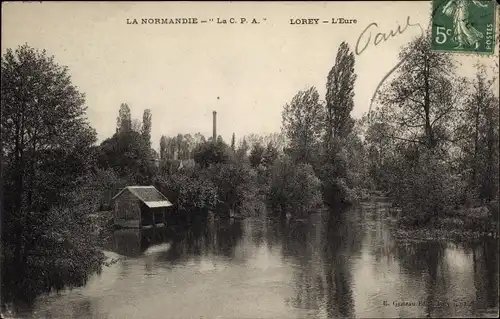 Ak Lorey Eure, L'Eure, Flusspartie