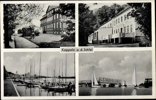 Ak Kappeln an der Schlei, Yachthafen, Schloss