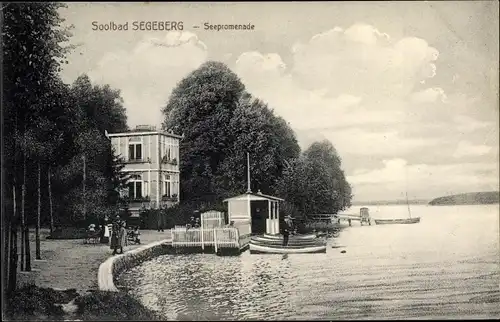 Ak Bad Segeberg in Schleswig Holstein, Seepromenade