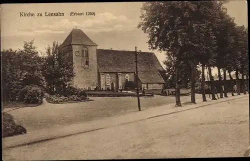 Ak Lensahn in Holstein, Kirche