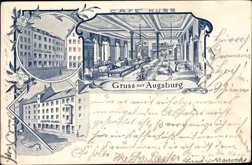 Litho Augsburg in Schwaben, Café Kuss