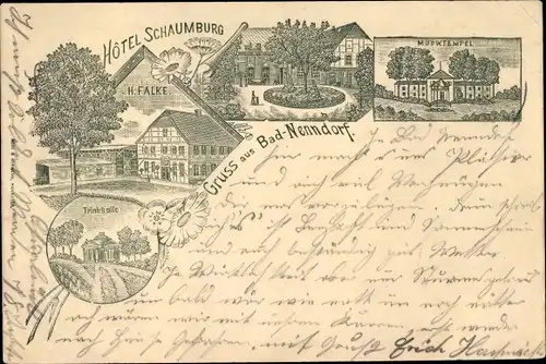 Litho Bad Nenndorf in Niedersachsen, Hotel Schaumburg