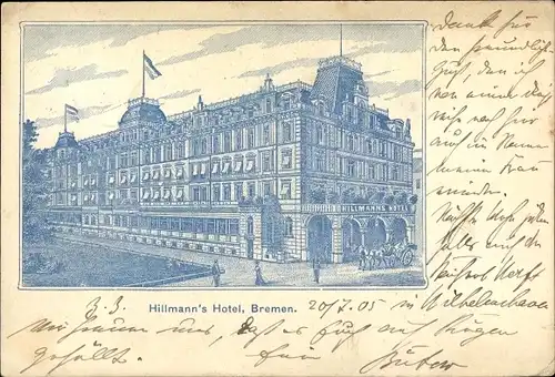 Litho Hansestadt Bremen, Hillmanns Hotel