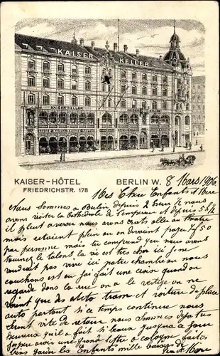 Litho Berlin Mitte, Kaiser Hotel, Kaiserkeller, Friedrichstraße 178