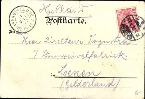 Litho Barmen Wuppertal in Nordrhein Westfalen, Altenmarkt, Ruhmeshalle