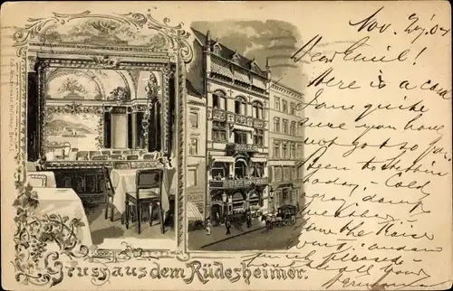 Litho Berlin, Gruß aus dem Rüdesheimer