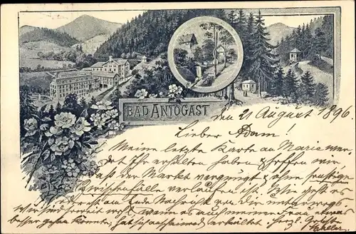 Litho Oppenau im Ortenaukreis, Bad Antogast