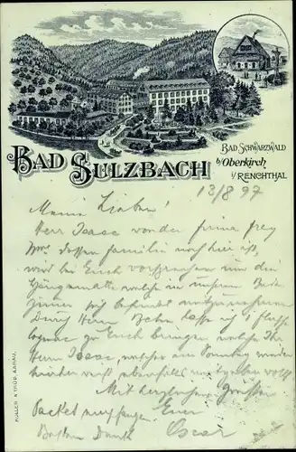 Litho Sulzbach Lautenbach Baden Württemberg, Bad Schwarzwald