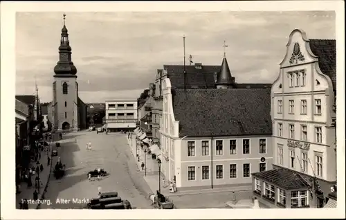 Ak Tschernjachowsk Insterburg Ostpreußen, Alter Markt, Hotel