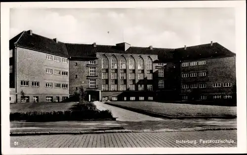 Ak Tschernjachowsk Insterburg Ostpreußen, Pestalozzischule