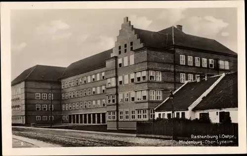 Ak Kętrzyn Rastenburg Ostpreußen, Hindenburg Oberlyzeum