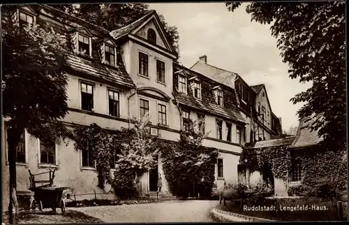 Ak Rudolstadt in Thüringen, Lengefeld Haus, Wohnhaus von Charlotte von Lengefeld