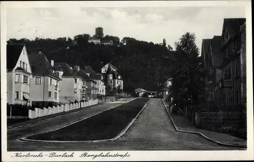 Ak Durlach Karlsruhe Baden Württemberg, Bergbahnstraße