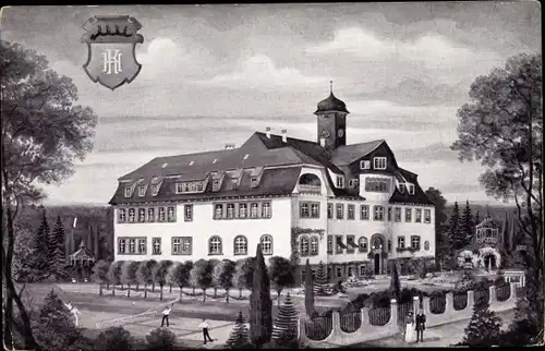 Ak Kirchheim unter Teck Baden Württemberg, Höhere Handelsschule und Pädagogium