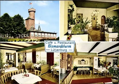 Ak Lütjenburg in Schleswig Holstein, Restaurant Bismarckturm, Inh. Niko Johannsen
