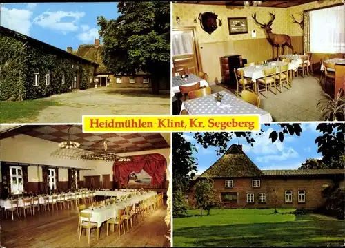 Ak Klint Heidmühlen in Holstein, Gastwirtschaft, Inh. Hans Pohlmann