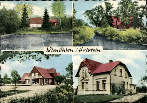 Ak Bimöhlen in Holstein, Fischteiche, Osterau, Kaufhaus Horns
