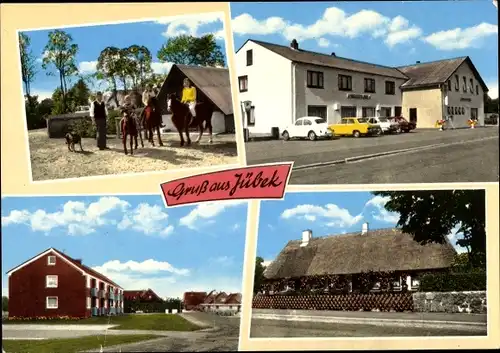 Ak Jübek in Schleswig Holstein, Pferde, Gasthaus